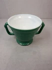 Hazel Atlas Moderntone Medium Green Sugar Bowl Mid Century Depression Glass