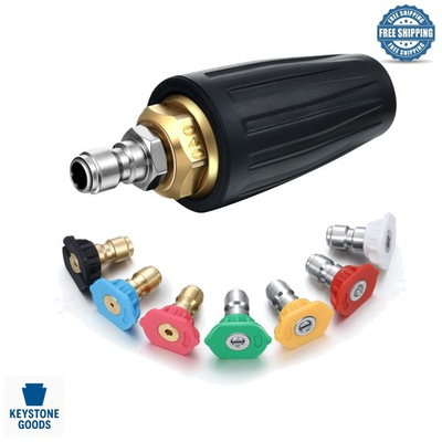 #ad 4000 PSI Turbo Nozzle Kit with 7 Spray Tips for Pressure Washers $38.67