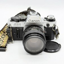 Canon AE-1 Program 35mm SLR Film Camera W/ 50mm F/1.4 Lens Tested READ