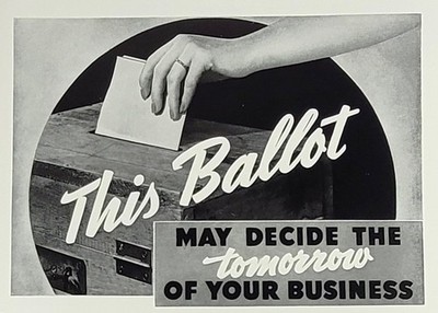 1939 Willmark Research Surveys Ballots Voting Fortune Magazine Print Ad