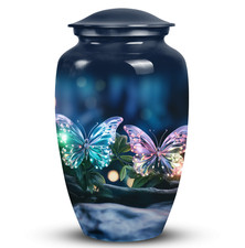 Magical Glowing Butterfly Fantasy- Cremation Urn For Adult Ashes Women  Men