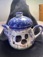 Molly Dallas blues Holstein cow   teapot