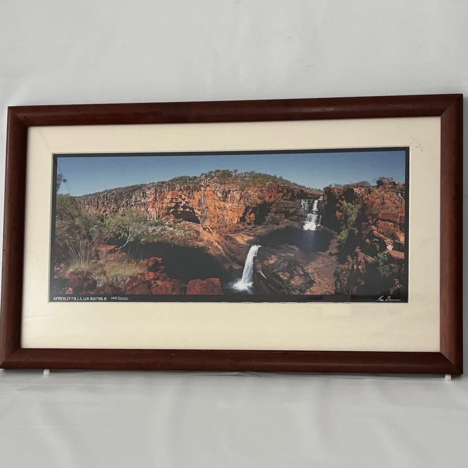 Ken Duncan Photograph Kimberly Falls, WA Australia 143/2000 Framed 24” x 14” - Image 2 of 4