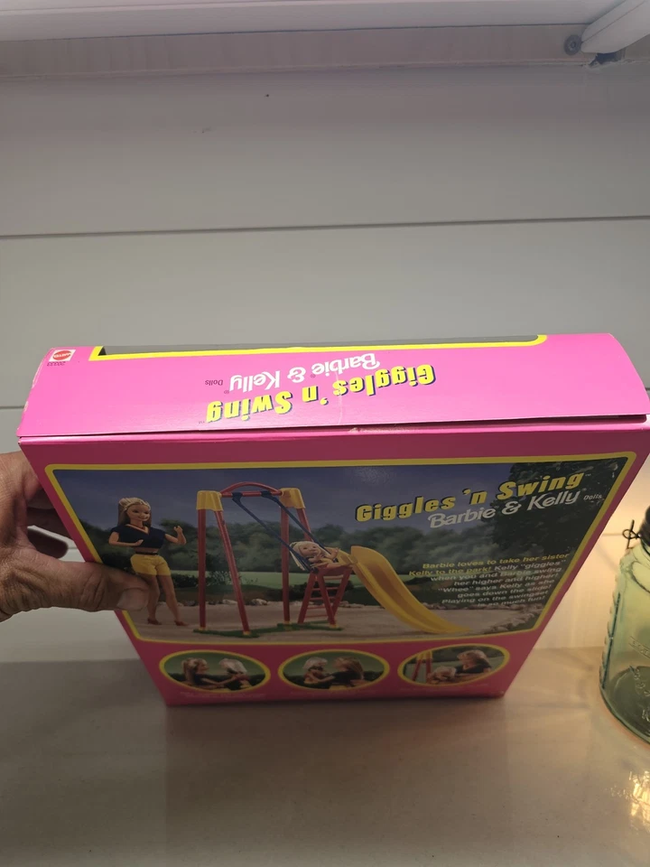 Barbie & Kelly Giggles 'N Swing 20333 Mattel 1998 de colección nueva en caja nunca abierta Foto 4 de 4