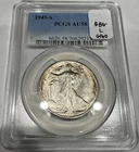 1945-S Walking Liberty Half Dollar Silver 50C Coin PCGS AU58 (G160)