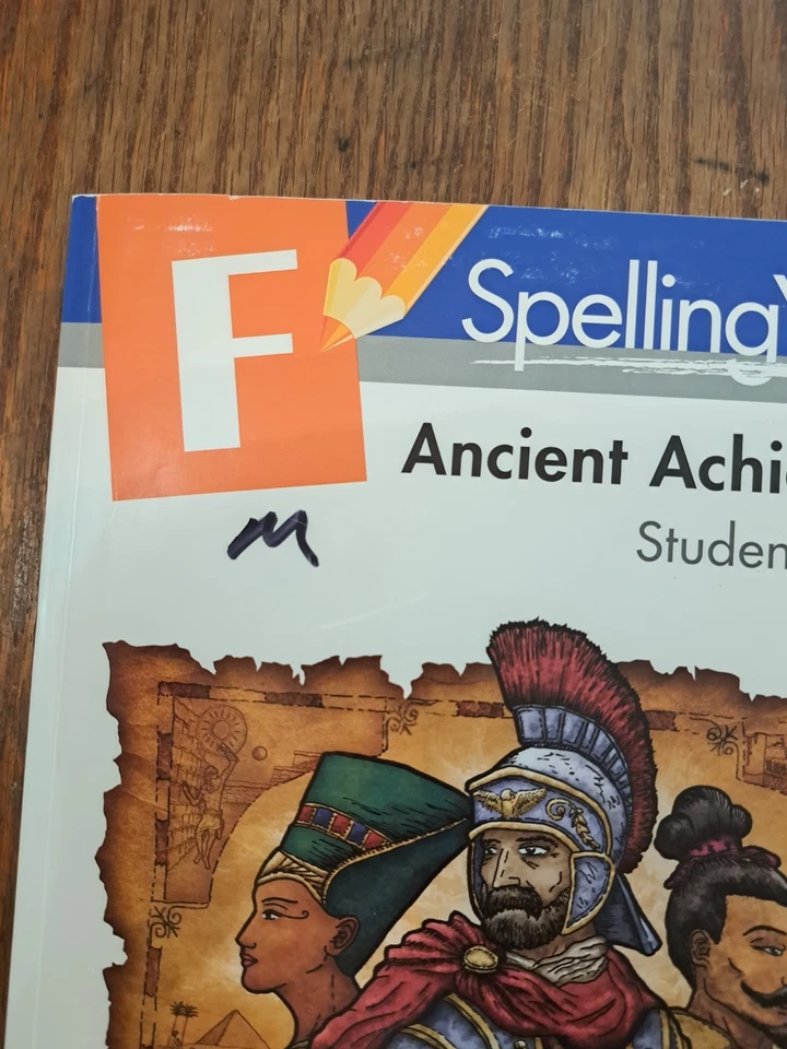 SPELLING YOU SEE Ancient Achievements Student Workbook Part 1 & 2 Level F Set - Image 2 of 4