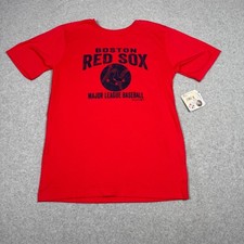 MLB Boston Red Sox Boys XL 16/18 Red Graphic T-Shirt Team Athletics New