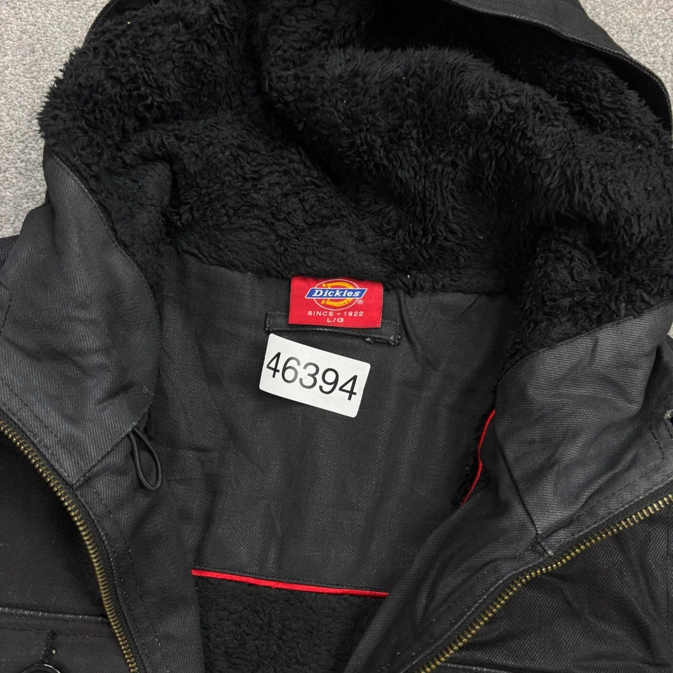 Chaqueta Dickies Mujer Grande Negra Tareas Lona Parka Activa Ropa de Trabajo Capucha Dama* Foto 4 de 4