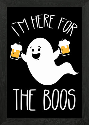 Im here for the booze beer Framed Wall Art Poster Canvas Print Picture