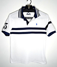 Polo Ralph Lauren Polo Shirt White Preppy Classic Button Up Youth L 14-16 Kids