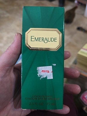 Emeraude by Coty Cologne Spray 2.5 fl oz Full Size New W/ Box VTG Born In Paris