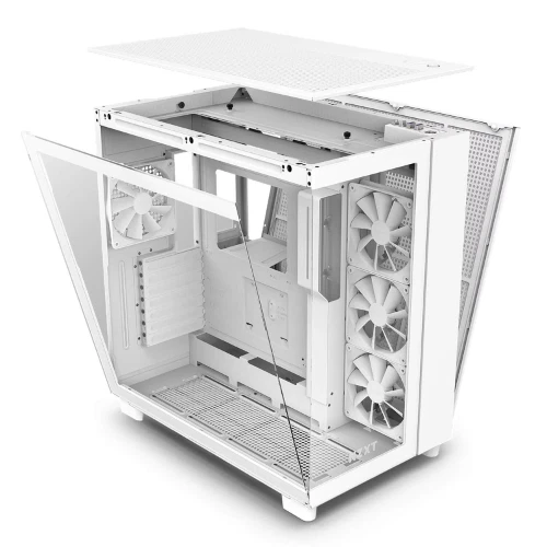NZXT H9 Flow White PC Computer ATX Case CM-H91FW-01