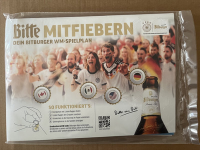 NEU Bitburger Spielplan XXL Poster Spielplan Fußball WM 2026