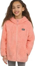 Eddie Bauer Jacket Hooded XS Zip-Up Sherpa Long-fiber Fleece Ultra Soft Kids