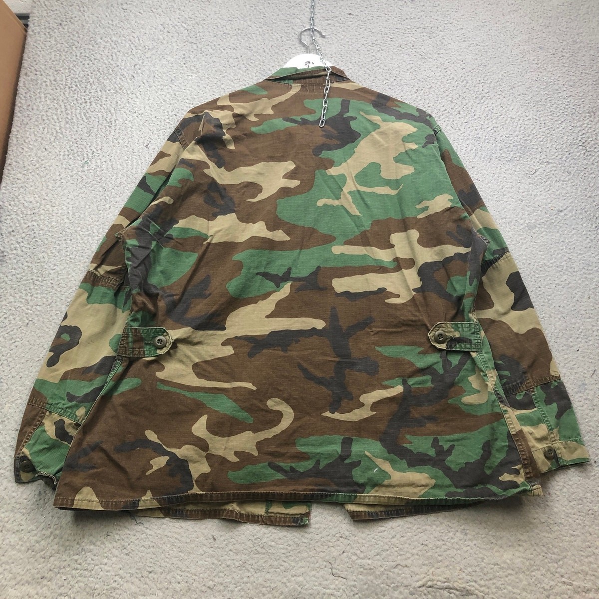 【未使用】80s US ARMY WOODLAND CAMO M-65 Vintage 80's US Army M65 Woodland Camo Field Jacket Small