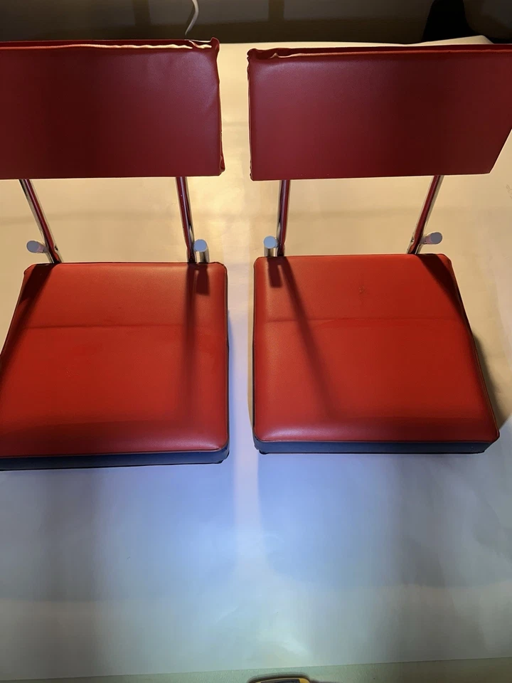 Par de 2 cojines para silla bleacher Atlanta Braves 1998 vintage MLB Foto 3 de 4