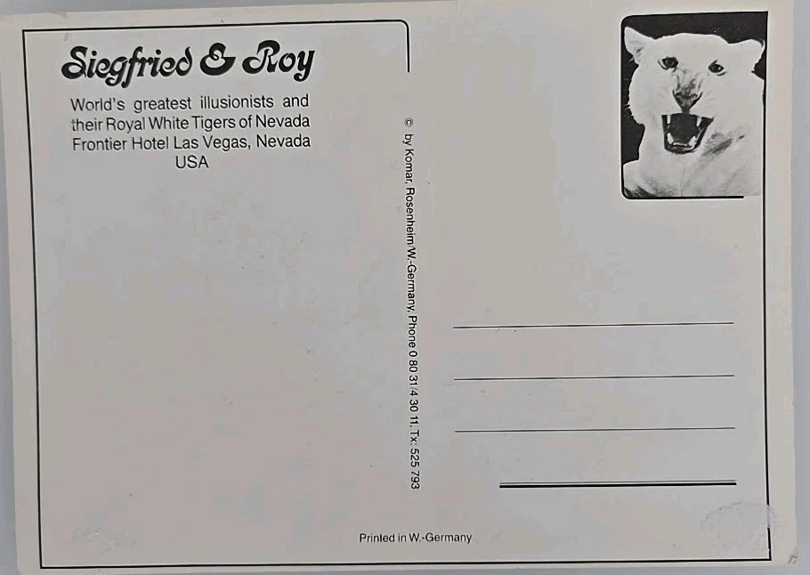 SIEGFRIED & ROY XL Autogramm Original Signiert Autograph Signed Foto 13x18cm - Bild 2 von 2