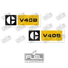 CAT V40B Forklift Replacement Vinyl Decals Stickers x2
