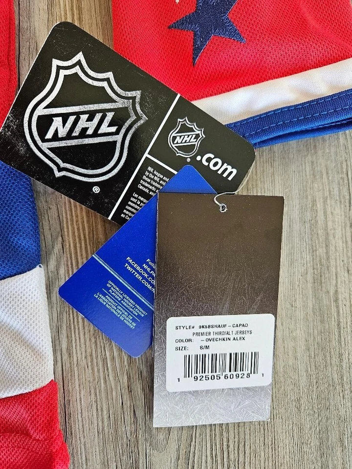 Camiseta Alex Ovechkin Washington Capitals Rara Alterna Juvenil S/M NUEVA con Etiquetas Foto 4 de 4