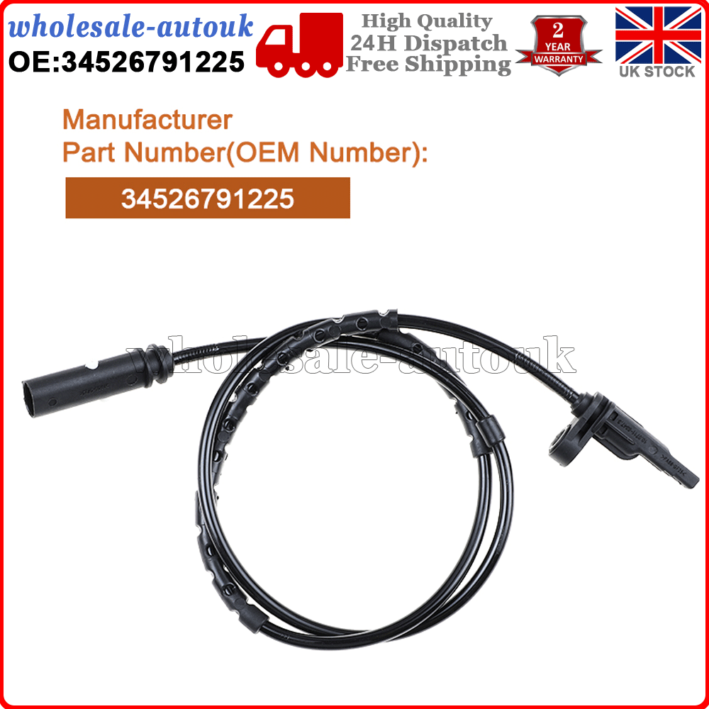 2PCS ABS Wheel Speed Sensors Rear for BMW 1 2 3 4 Series F20 F21 F31