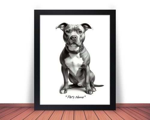 Personalized PIT BULL Pet Print Photo Picture YOUR DOG'S NAME 8x10 or 11x14 (P5) - Picture 10 of 10