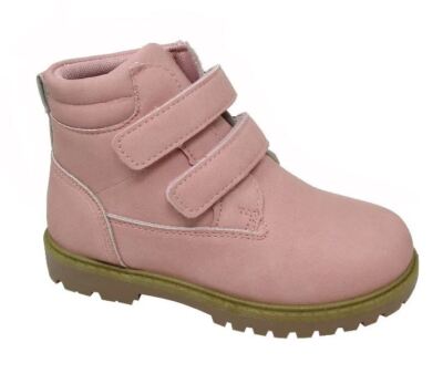 Girls Pink Chelsea Boots Soft Touch Faux Suede School Booties