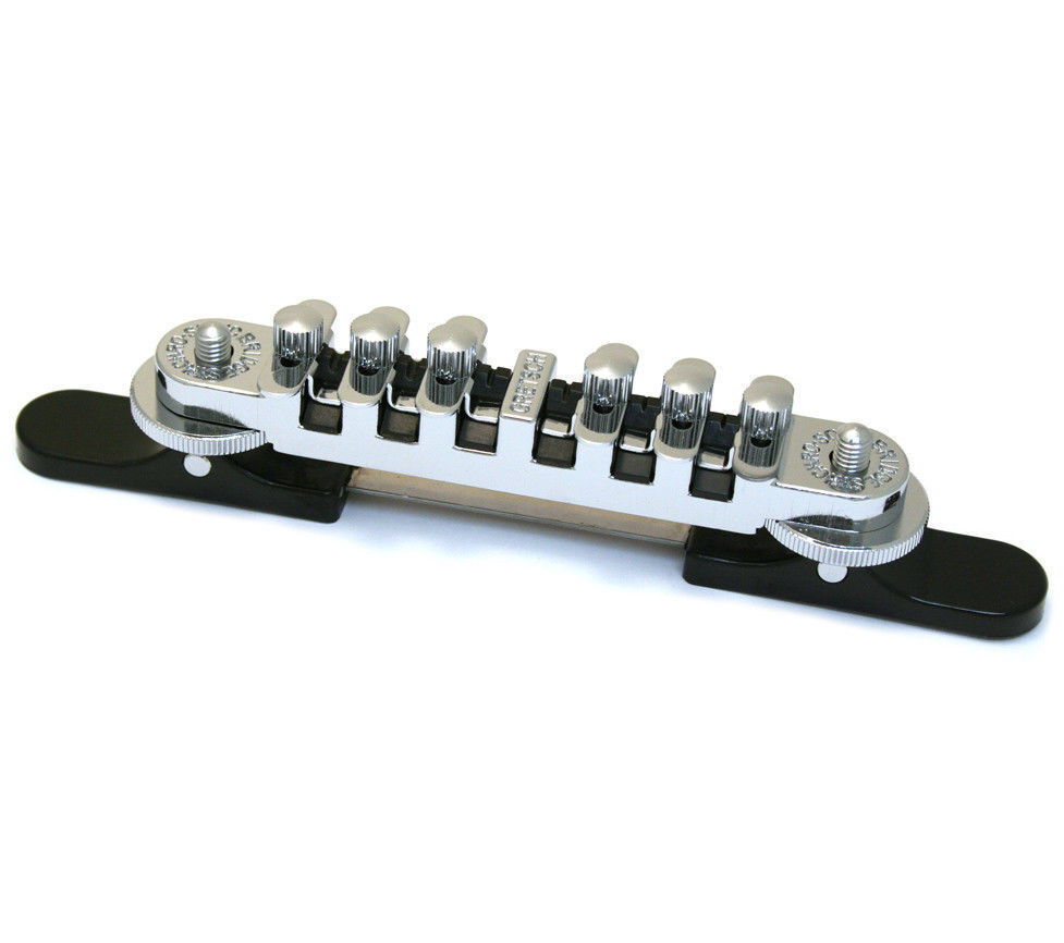 Genuine Gretsch SynchroSonic Adjustable Roller Guitar Bridge with 