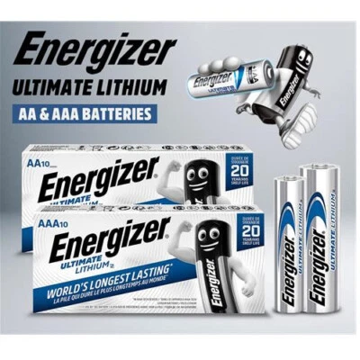 Energizer AA AAA Ultimate Lithium Batteries 1.5V LR6 L91 Long Expiry UK Seller - Image 1 of 4