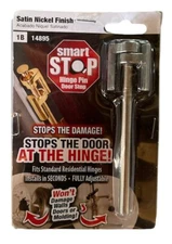 Smart Stop Hinge Pin Door Stop Satin Nickel Finish 3 Pack 1B 14895