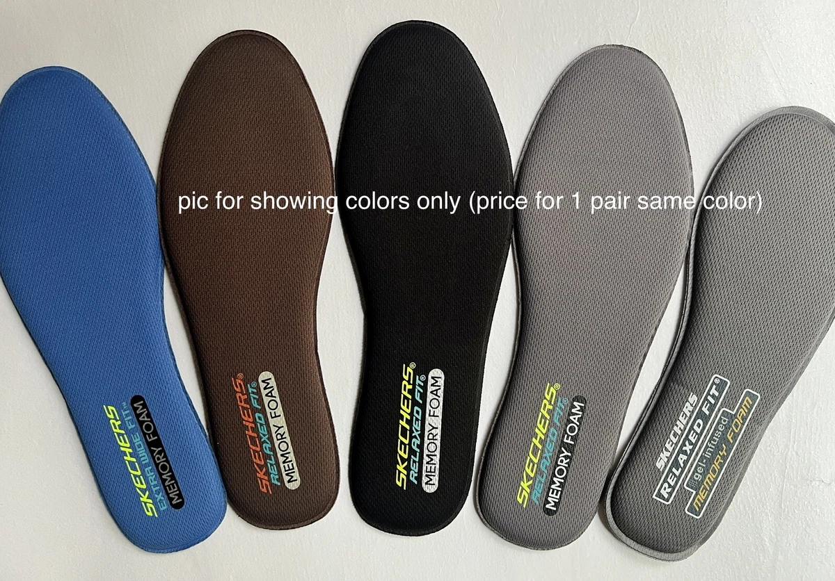 SKECHERS MEMORY FOAM GEL INFUSED INSOLES Relaxed Fit FOOTBED  