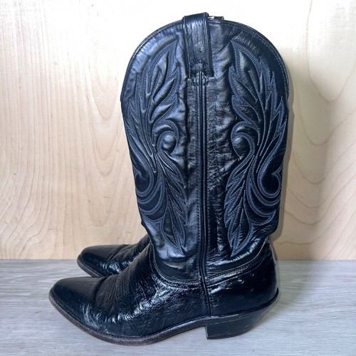 womens black cowboy boots size 10