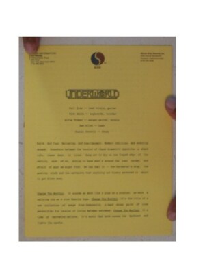 Underworld Press Kit 'Change The Weather' Hyde Rick Smith Thomas Allen Konsole