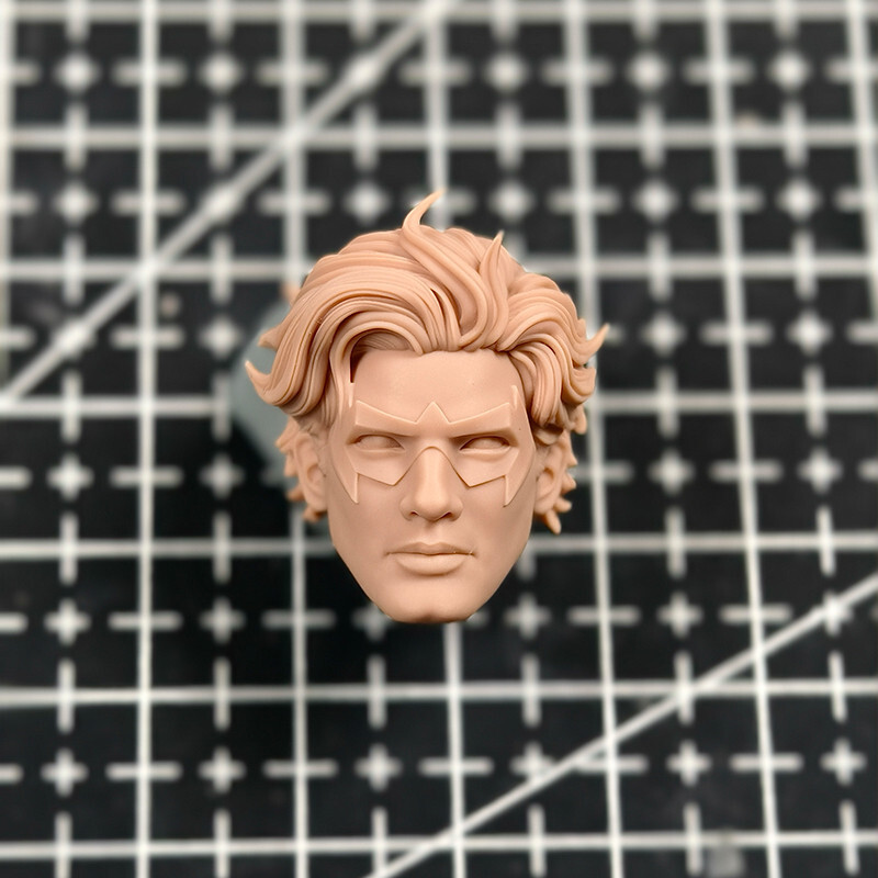 1/12 Scale Batman Assistant Dick Grayson Head Sculpt Unpainted Fit 6