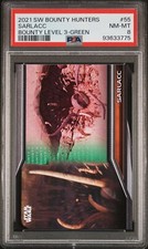 2021 Sarlacc Star Wars Bounty Hunters #55 Bounty Level 3 Green 50/50 - PSA 8