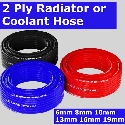 Silicone Radiator or Coolant Heater Hose Water Pipe Flexible 1/2m to 50 ...