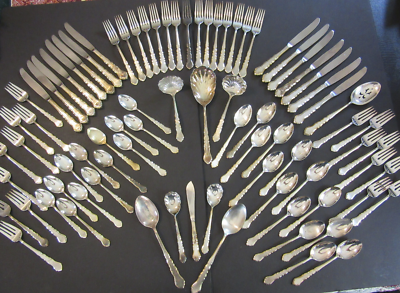 1847 Rogers Bros IS vintage CENTENNIAL Silverplate Flatware Golden