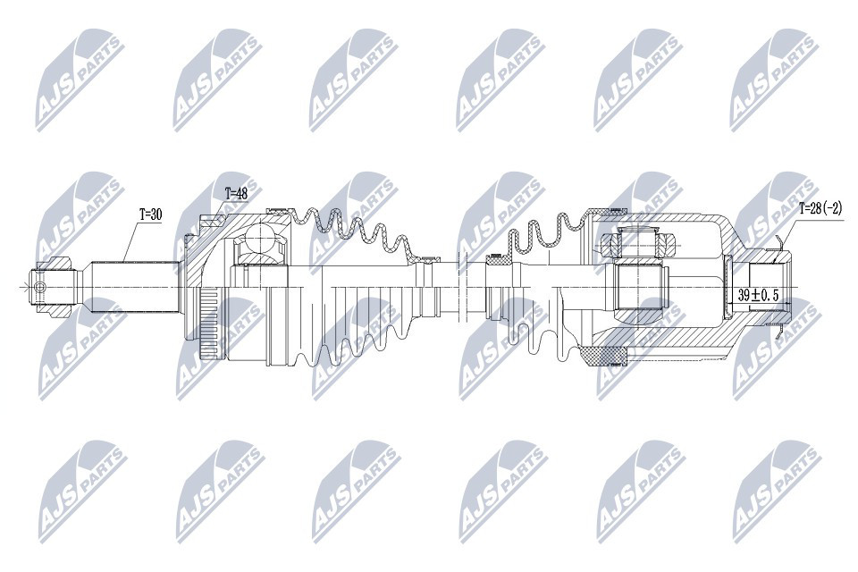 Nty Drive Shaft NPW-KA-342 OE to Compare: 49501-2S050, 49501-2Y050, 49501-3W050 - Image 7