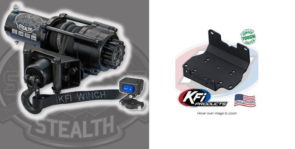 KFI 2500 LB Stealth Winch and Mount Kit Yamaha Grizzly Kodiak 700 20162024 eBay