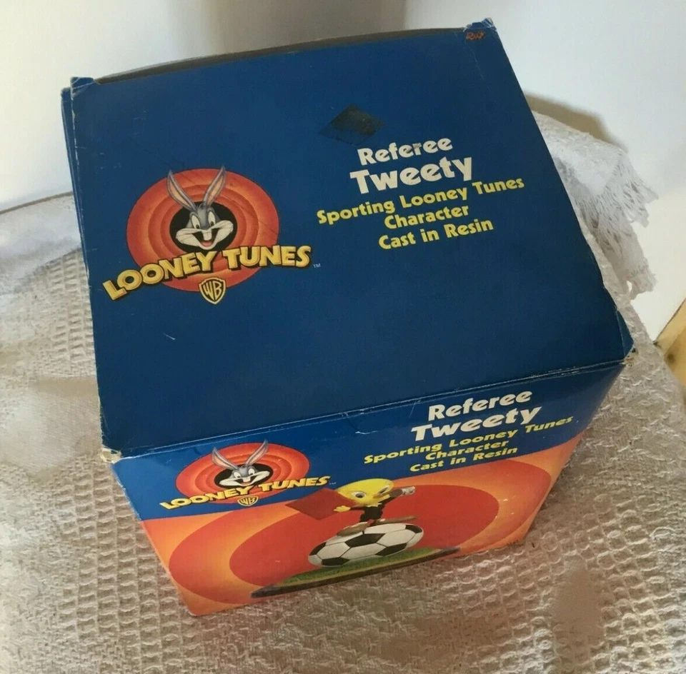 LOONEY TUNES SPORTING TWEETY FIGURINE EN RESINE EN BOITE D'ORIGINE ULTRA RARE !  - Photo 4/4
