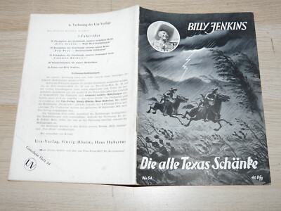 BILLY JENKINS Nr. 54: Die alte Texas-Schänke, Original UTA-Verlag