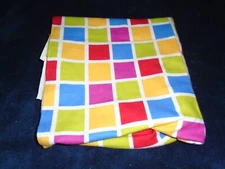 Multicolor Squares Flannel Fabric, Joann Fabrics, 42"x1yd New Unwashed