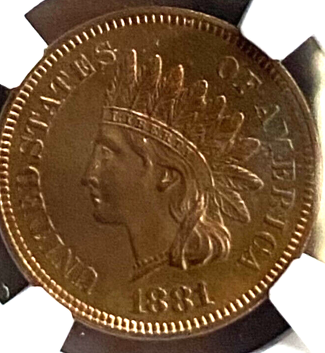 1881 INDIAN HEAD CENT NGC PF64RB PROOF MIRROR - Picture 3 of 6