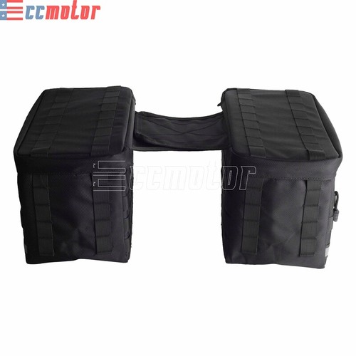 Club Style Side Saddlebag Tool Bags For Harley Softail Dyna Sportster XL883 1200 - Picture 6 of 11