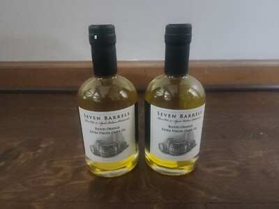 2 x Seven Barrels Blood Orange Extra Virgin Olive Oil 12.7 Ounce Infused