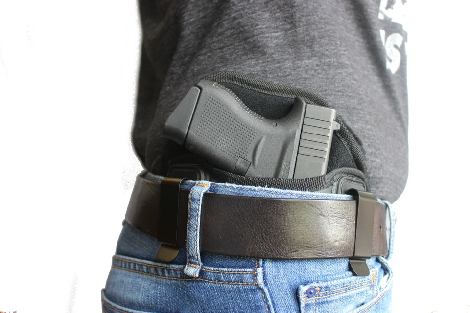 Tactical Pancake Concealed Carry IWB Gun Holster Houston Leather - Choose Model - Image 4 of 4