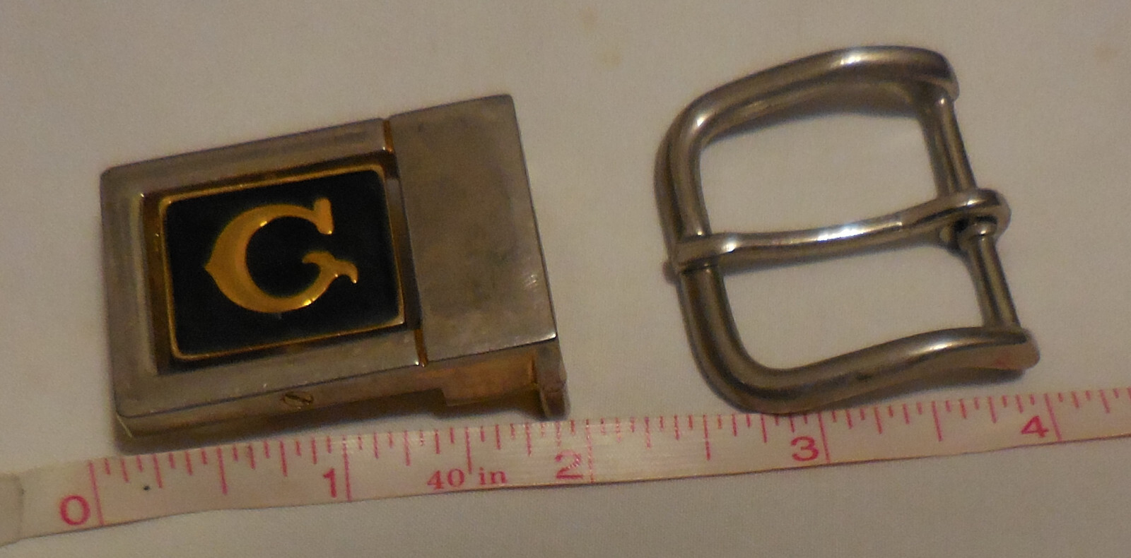 1 Two sided letter G Belt Buckle Flips and Chrome belt buckle