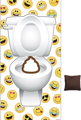 NEW Creative Converting 329377 Beanbag Door Toss Party Game Show Your Emojions