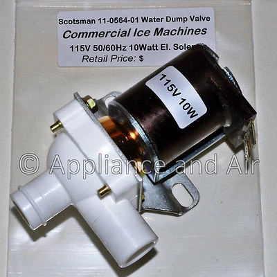 Scotsman 11-0564-01 Ice Maker Water Solenoid Purge / Dump Valve 115V SHIPS TODAY