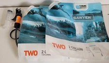 Sawyer Orange Portable Mini Water Filter Filtration System & 2- 2 Gallon Pouches