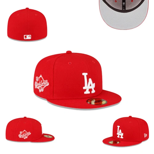 Los Angeles Dodgers Hat Fitted Cap Unisex Adult Baseball Hat Flat Brim Hat Cap - Picture 5 of 16